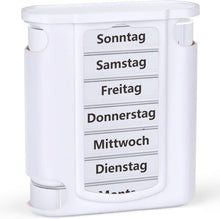 Pillenbox 7 Tage mit 4 Fächer für Morgens Abends - BPA-frei