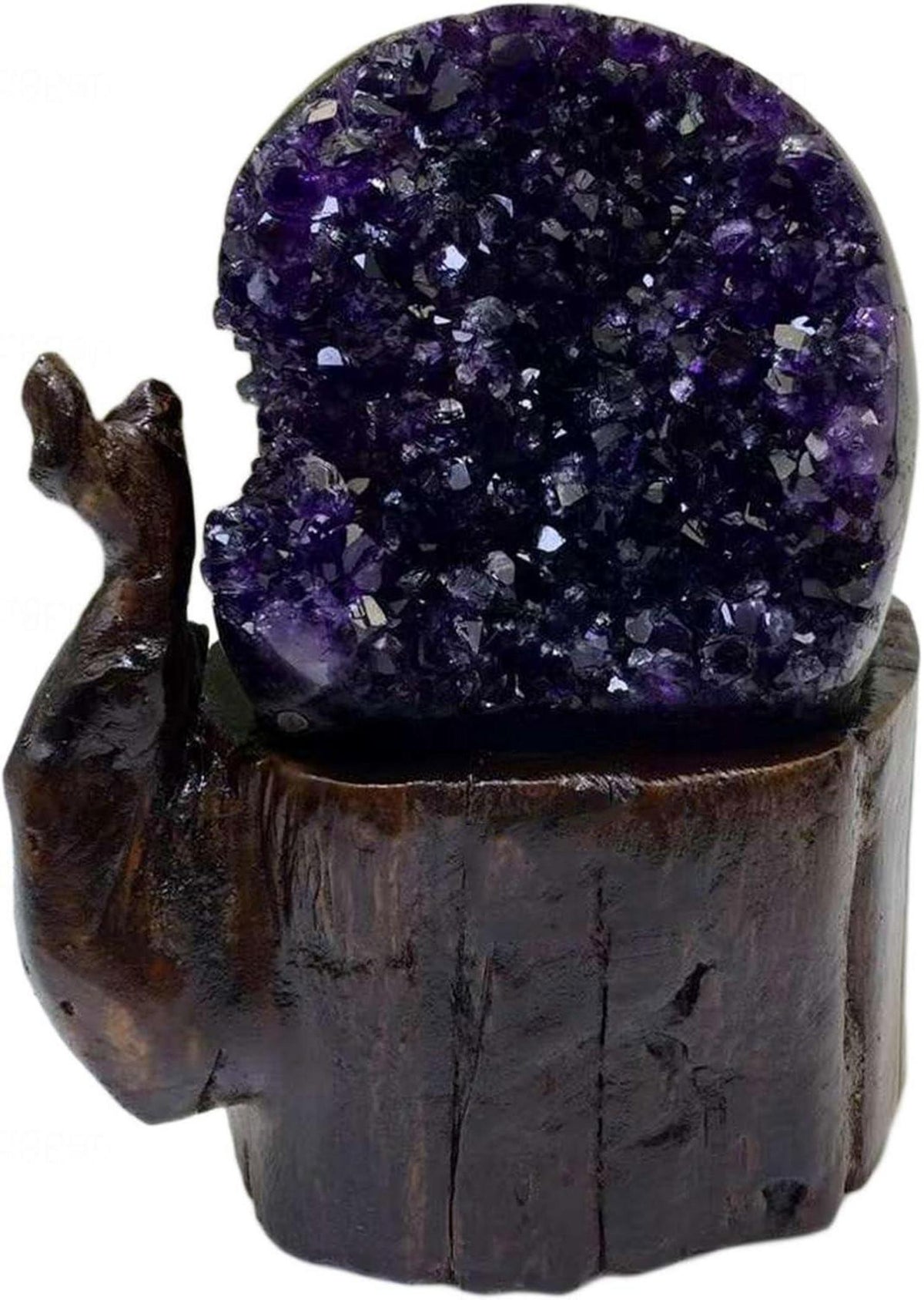 Natürlicher Amethyst-Kristallcluster mit Uruguay-Geode