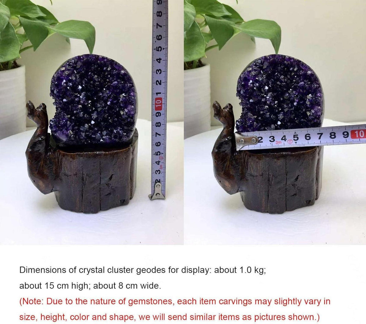 DECORN 2,2 Pfund Natürliche Amethyst-Kristallcluster für Heilung & Dekoration