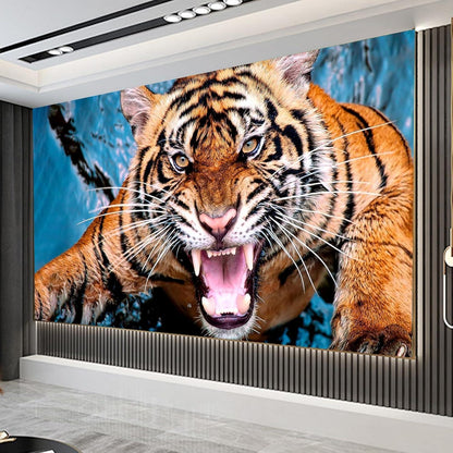 5D Diamant Painting Tiger Brüllen – Großes Bild 150x60cm