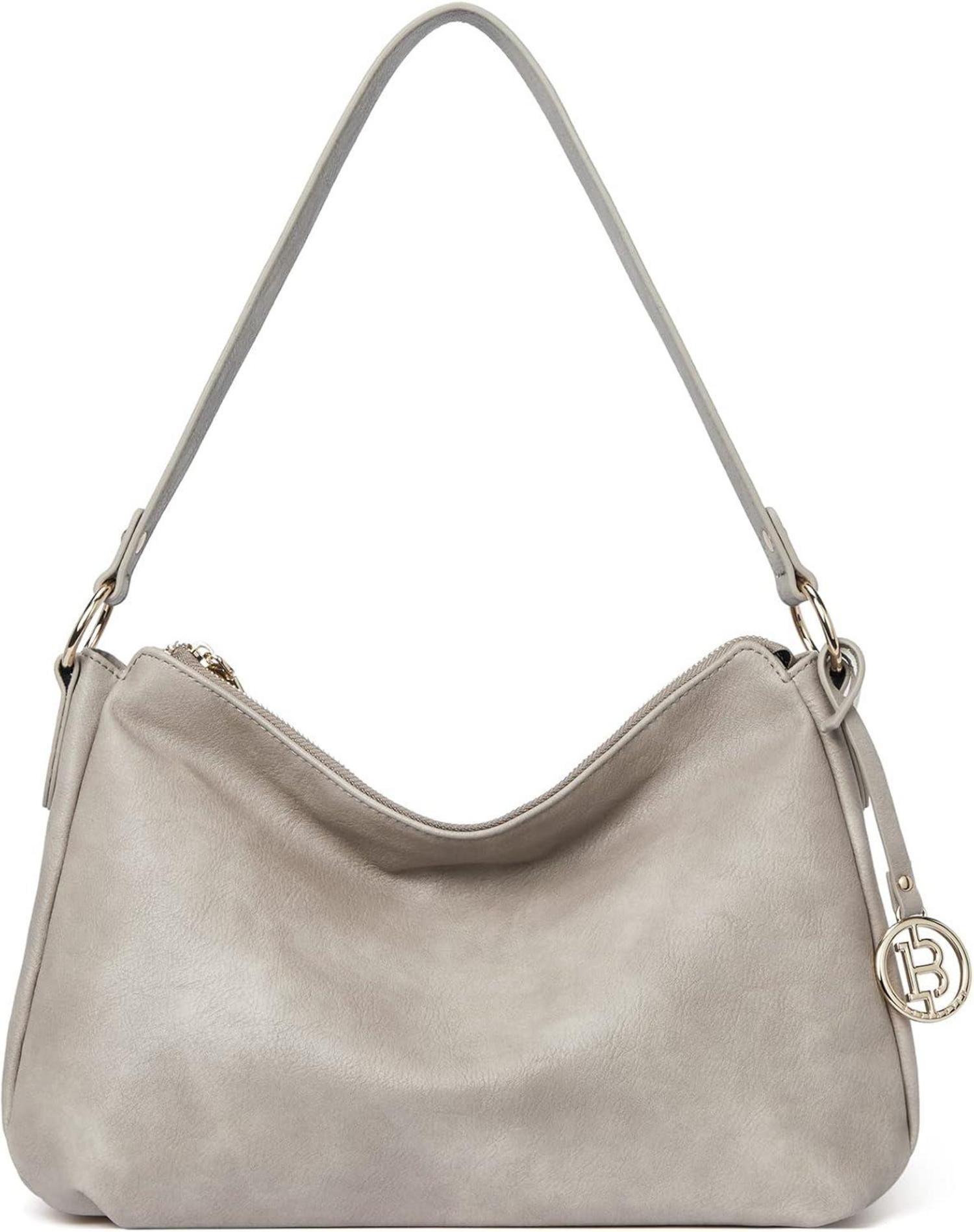 Schultertasche Damen PU Leder Hobo Handtasche Mittelgroß Henkeltasche