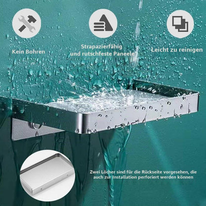 Duschablage Ohne Bohren – Edelstahl Duschkorb für Badezimmer
