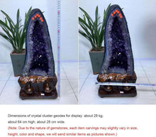 Große Amethyst-Geode Cluster Heilsteine Reiki Deko 61lbs
