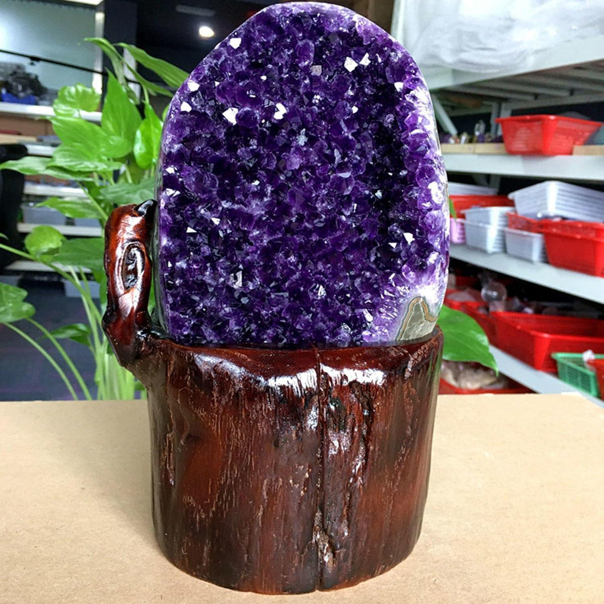 Amethyst Cluster Exemplarstein für Heimdekoration, 4kg