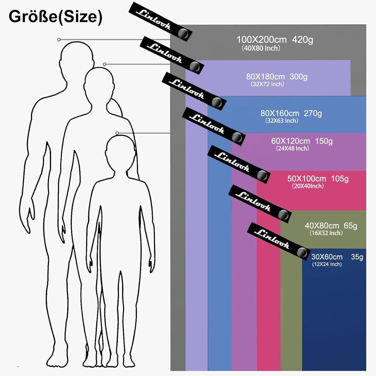 Schnelltrocknendes Mikrofaser Strandtuch 200x100cm Rose