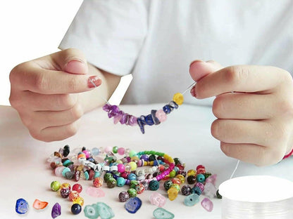 Kristallperlen Erdbeerquarz 400pcs für DIY Schmuck Crafting 5-8mm