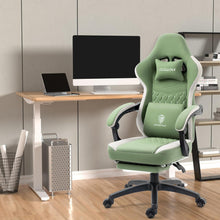 Massage Gaming Stuhl Stoff mit Taschenfederkissen und