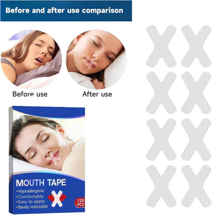 120 Stück Sleep Strips Mundband Nasenpflaster Schnarchen