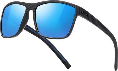 Polarisierte Sonnenbrille Retro UV400 Outdoor Sportbrille - Schwarz