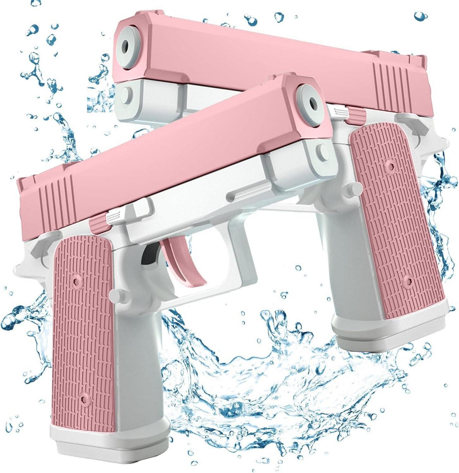 2er Set Mini Wasserpistolen für Kinder, Spritzpistolen Kunststoff