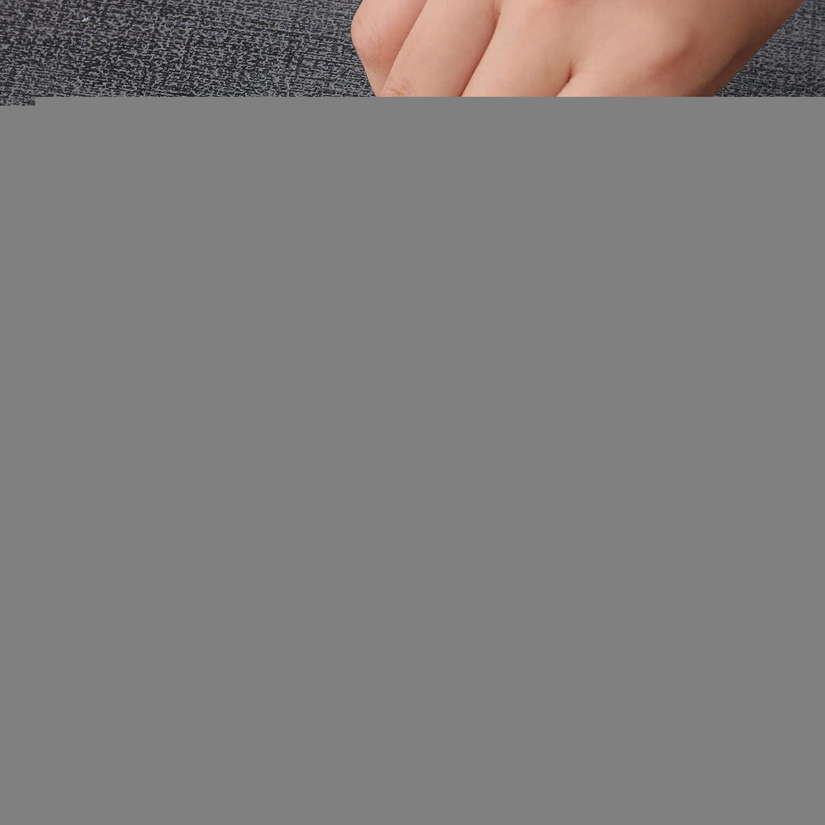 Tischsets Dunkelgrau 4er Set Abwaschbar Wasserdicht in Lederoptik