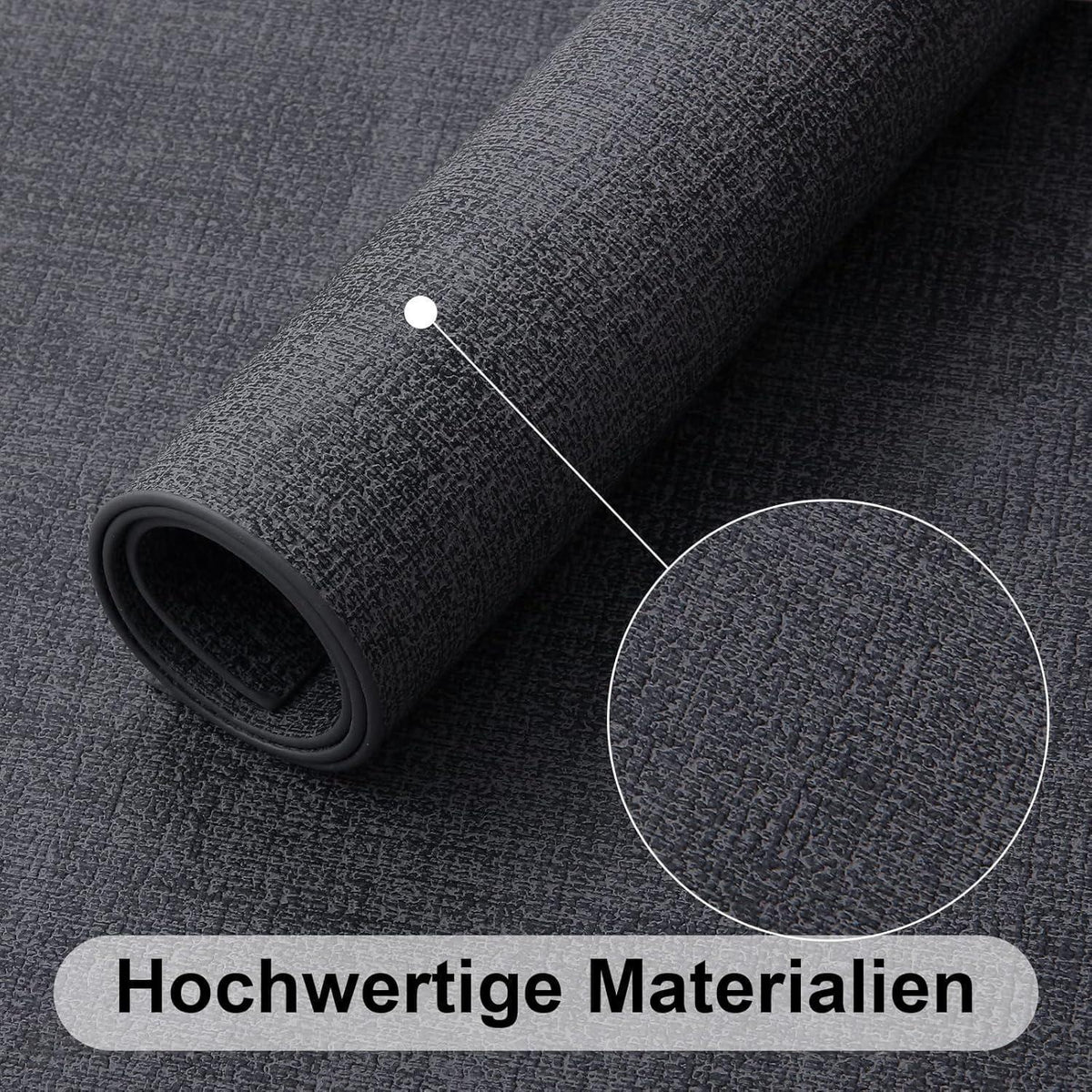 Tischsets Dunkelgrau 4er Set Abwaschbar Wasserdicht in Lederoptik