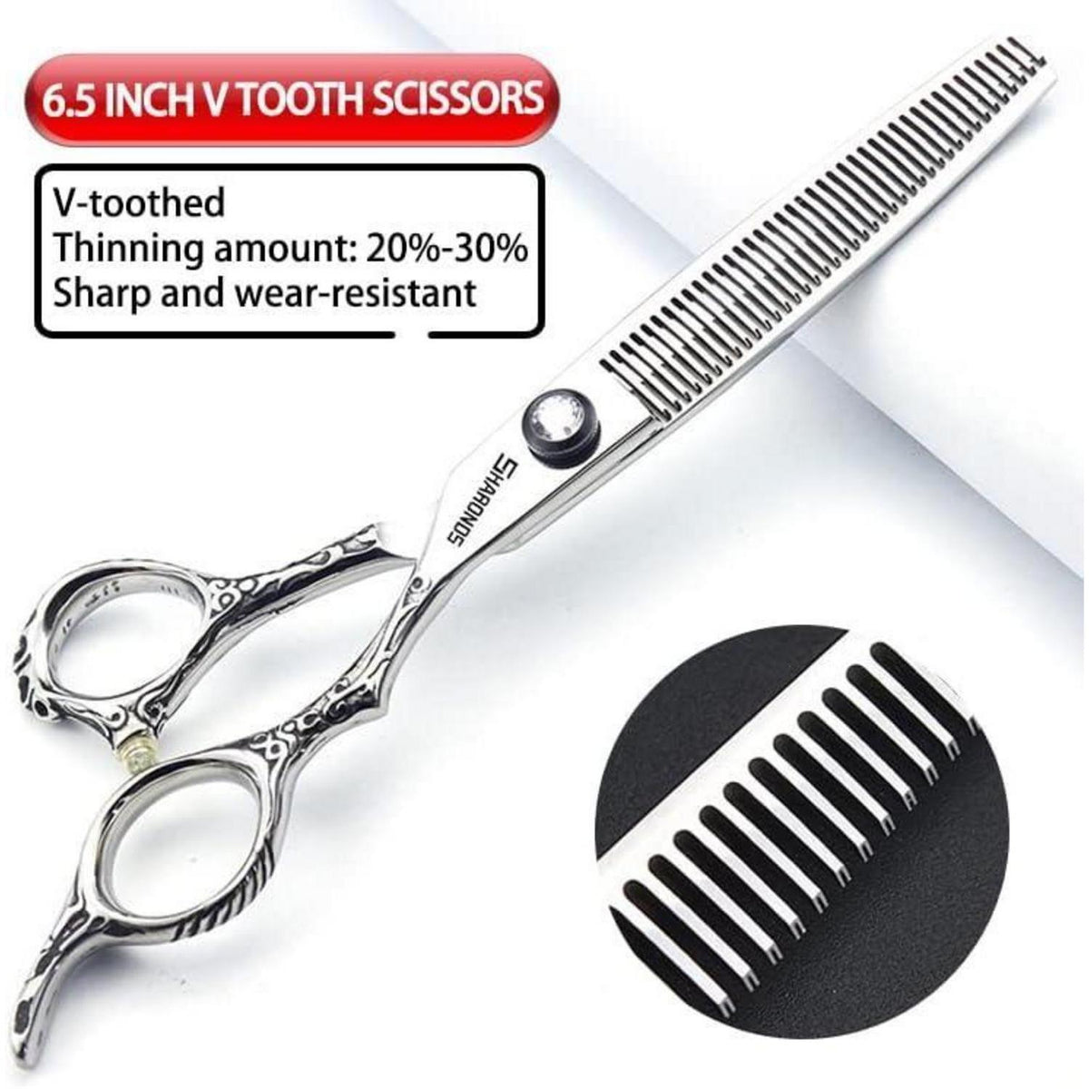 Professionelle Friseurschere Set Edelstahl 6.5 Zoll (4 Stück)