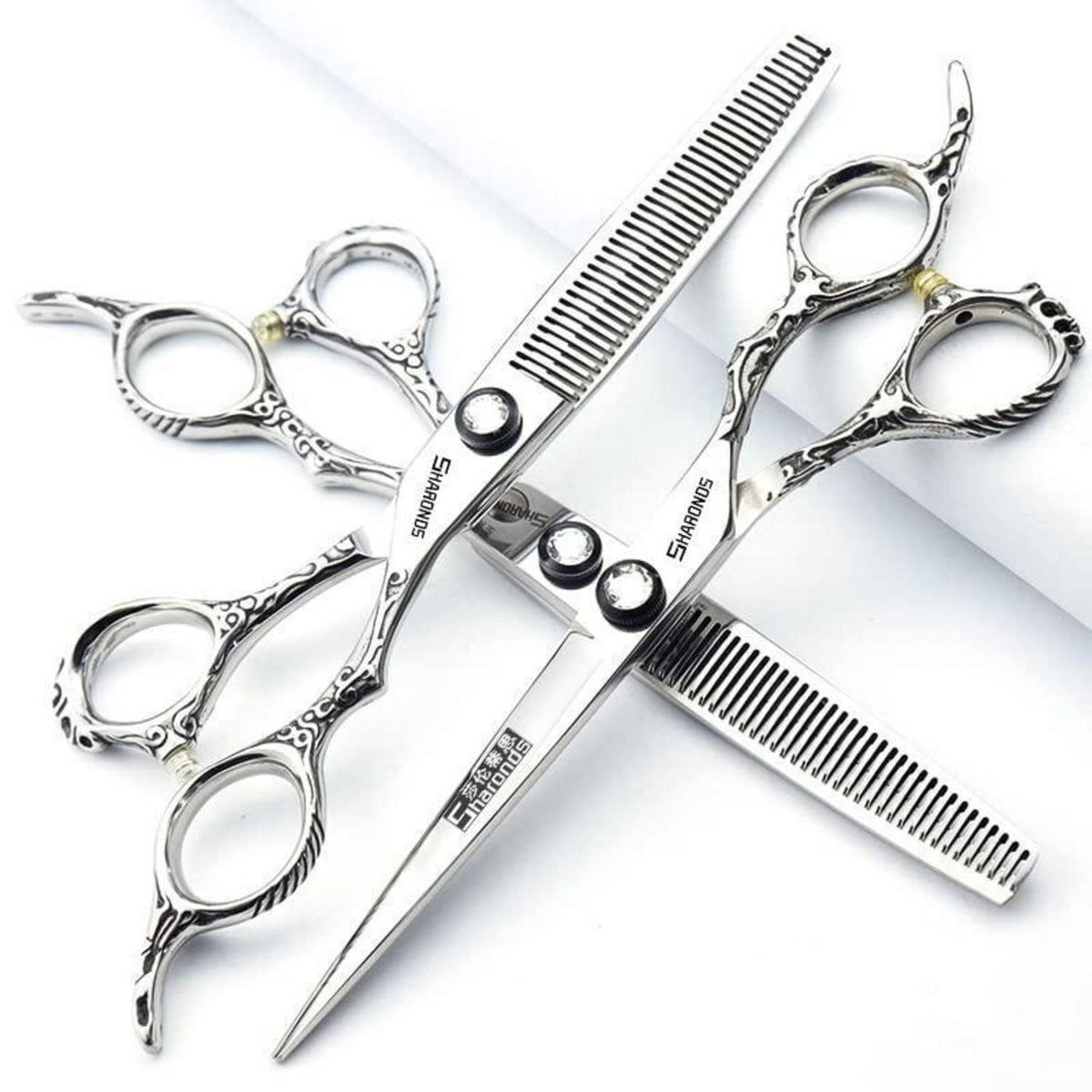 Professionelle Friseurschere Set Edelstahl 6.5 Zoll (3 Stück)