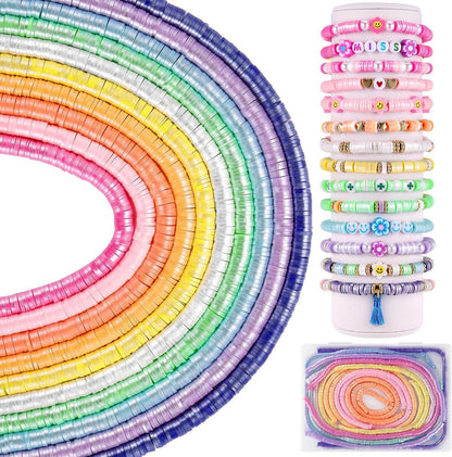 3200 Heishi Perlen Perlglanz Clay 6mm Chocker Halskette Armband DIY