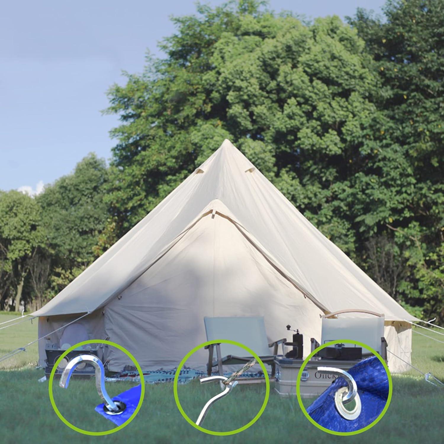 20x Zeltheringe 18cm Aluminium Vorzelt Heringe Camping Erdnägel Häringe