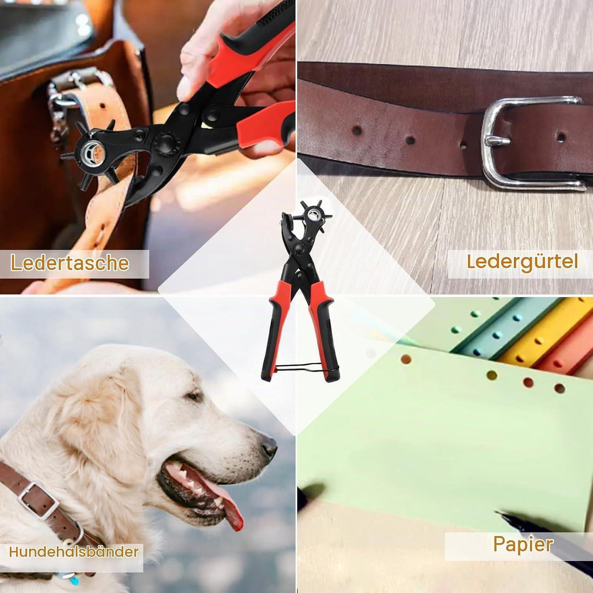 Leder Lochzange Gürtel - Locher Zange für Lederarbeiten & Uhrenarmbänder