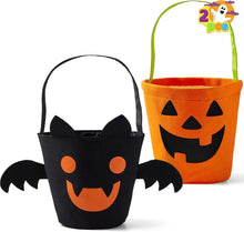 Wiederverwendbare Halloween-Filz-Süßigkeiteneimer-Set