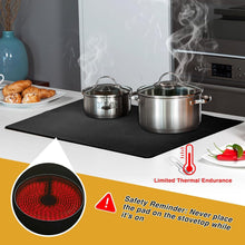 Kitchenraku Herdabdeckplatte 61x53cm Schwarz, Spritzschutz