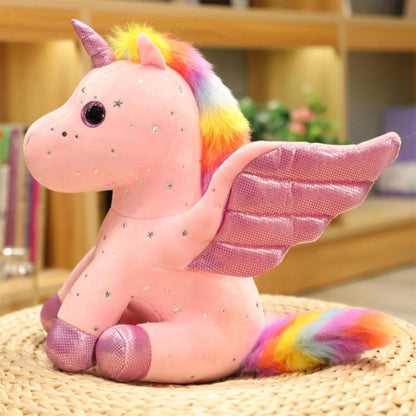 Kuscheliges Einhorn Plüschtier 20/28cm – Weiches Geschenk für Mädchen