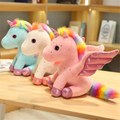 Kuscheliges Einhorn Plüschtier 20/28cm – Weiches Geschenk für Mädchen