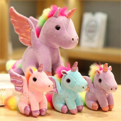 Kuscheliges Einhorn Plüschtier 20/28cm – Weiches Geschenk für Mädchen
