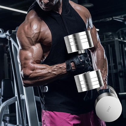 Verstellbare Kurzhantel aus Stahl 25kg