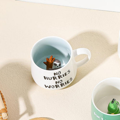 Lustige Faultier Keramik Tasse Personalisiert Kawaii
