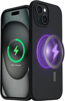 Magnetische Silikonhülle iPhone 15 6.1 Zoll mit starken Magneten