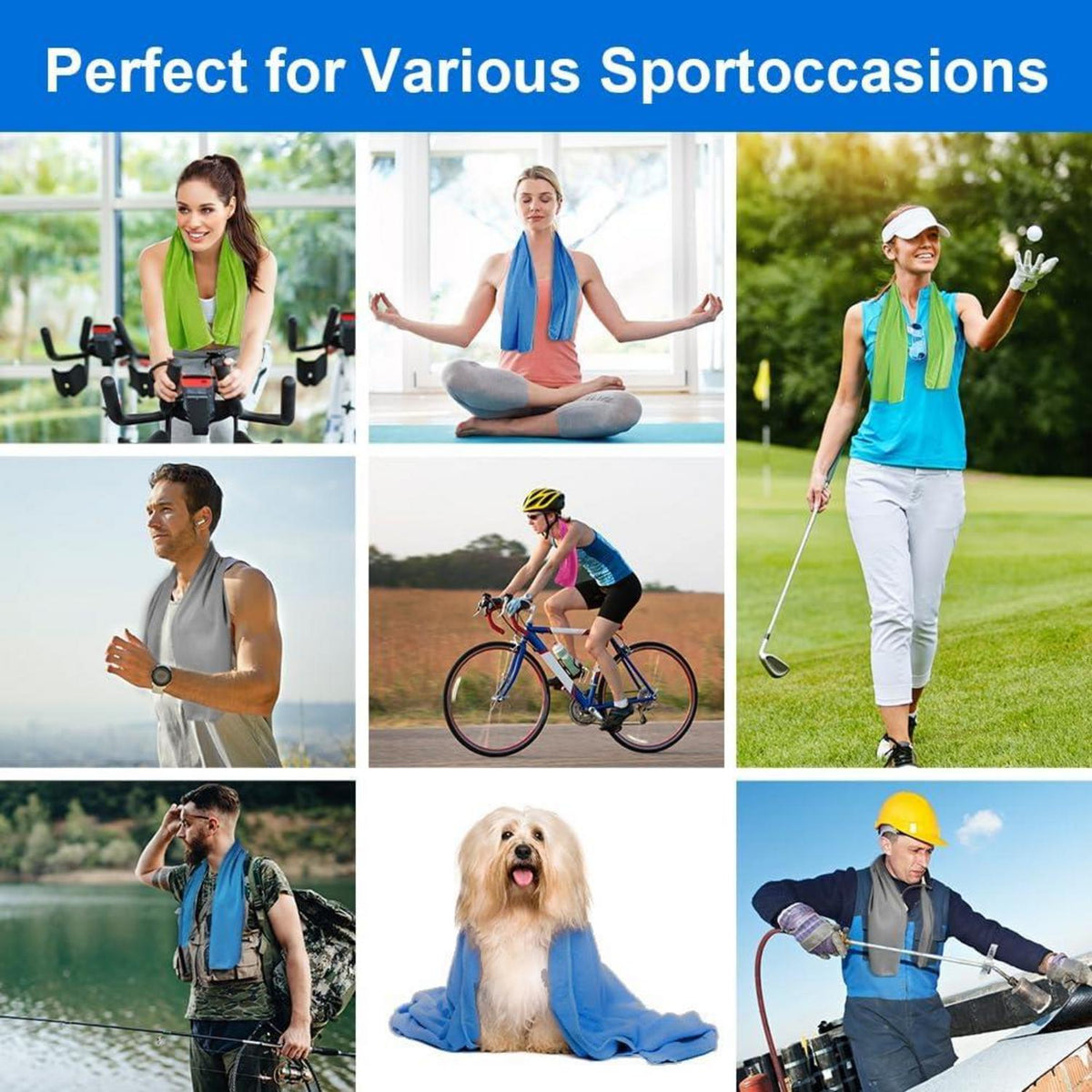 Kühlendes Mikrofaser-Handtuch Set für Sport und Reisen