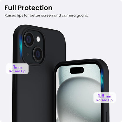ORNARTO iPhone 15 Hülle Silikon 6,1 Zoll Kratzfeste stoßfeste