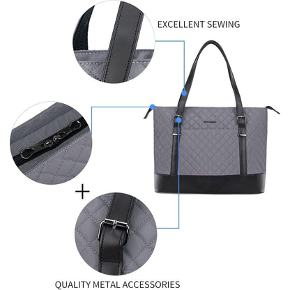 Laptop Damen Handtasche Elegant 15,6 Zoll Leichte Tote Bag