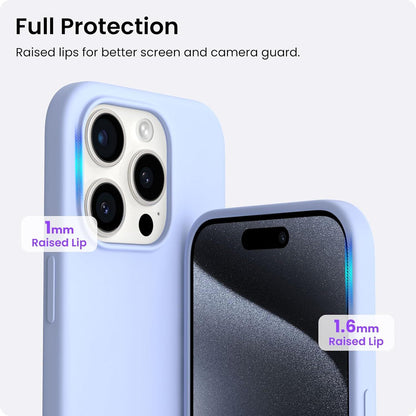 ORNARTO iPhone 15 Pro Hülle Silikon 6,1 Zoll flüssig Baby Blau 2023