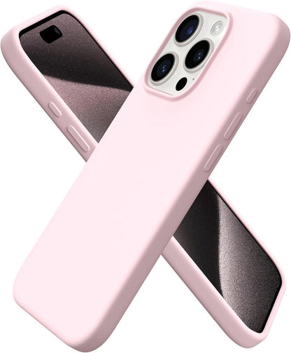 Silikon Hülle für iPhone 15 Pro 6,1 Zoll - Rosa