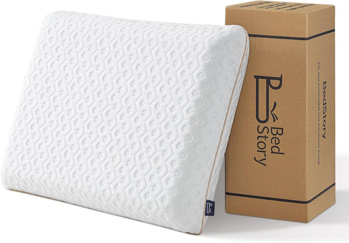 Orthopädisches Gel Memory Foam Kissen 40x60 8cm Höhe waschbarer Bezug