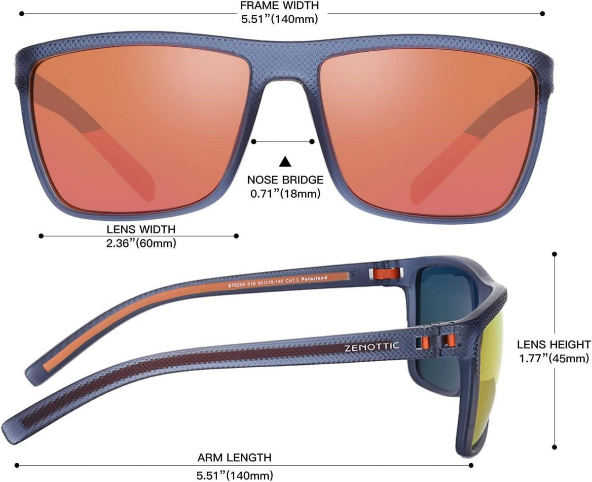 Polarisierte TR90 Sonnenbrille für Herren UV400 Schutz