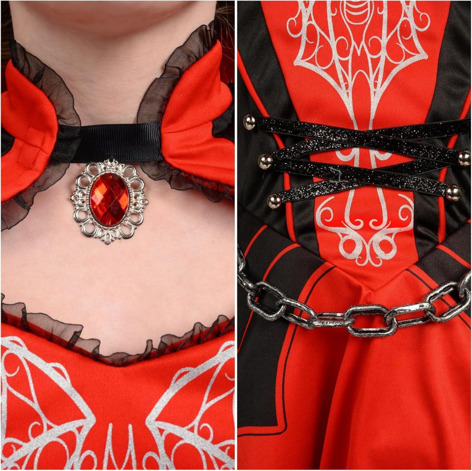 Mädchen Vampirkostüm Halloween Dress-up Medium 8-10 Jahre