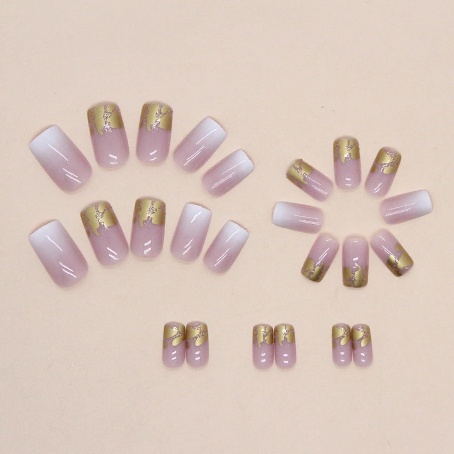 Acryl Falsche Nägel Set Press on Nails mit Nagelkleber