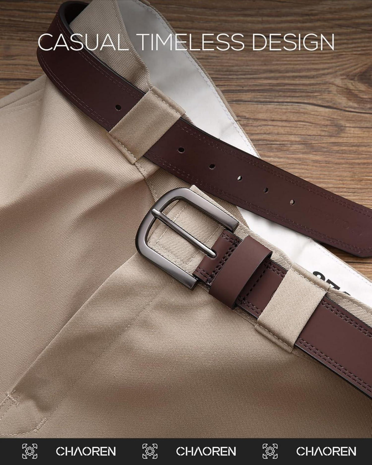 Ledergürtel Herren Braun 38mm Arbeitsgürtel Leder 100cm Elegantes