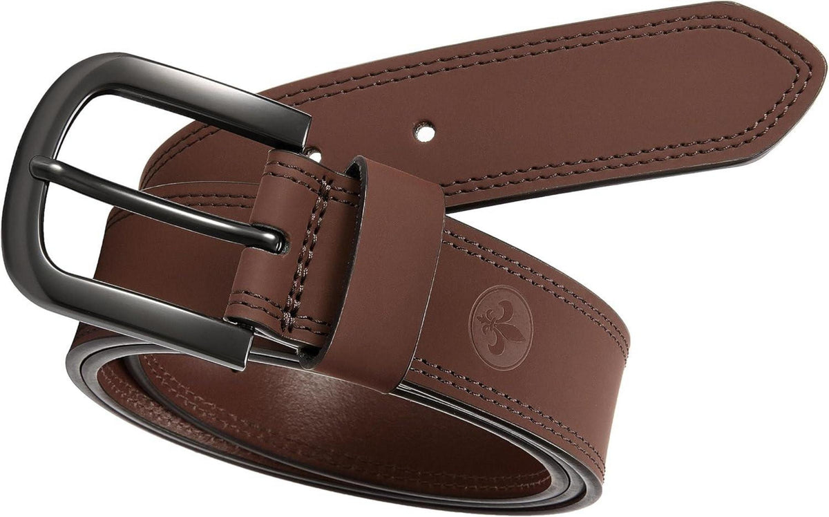 Herrengürtel CHAOREN Arbeitsgürtel Leder 38mm Braun 100cm