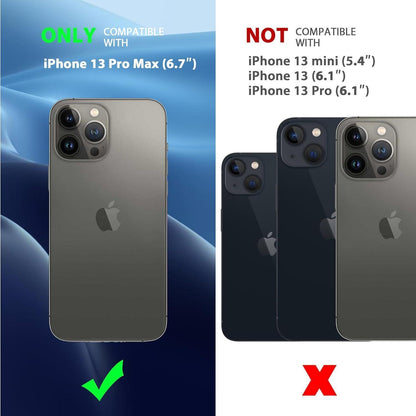 iPhone 13 Pro Max Hülle mit MagSafe, Kameraschutz, Dunkel Blau