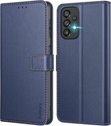 Samsung Galaxy A23 4G/5G Handyhülle Leder Klapphülle Blau