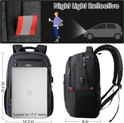 Rucksack Herren Schulrucksack 17.3 Zoll Laptop Wasserdicht Business