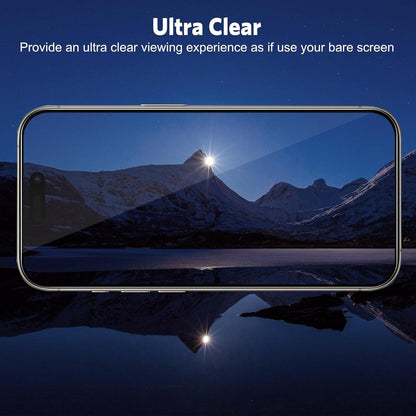 OMOTON iPhone 15 Pro Panzer Schutzglas 6,1 Zoll 9H Härte 3+3