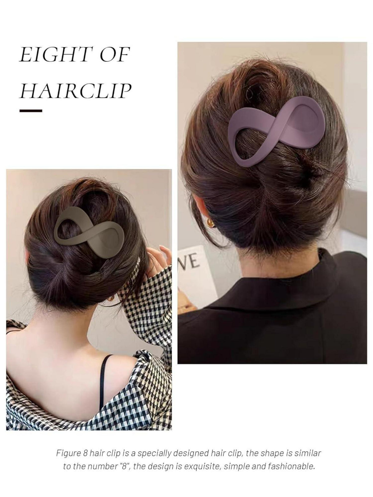 Haarklammer Groß Rutschfest Haarspange 6 Stk Elegant Damen Mädchen Mattiert