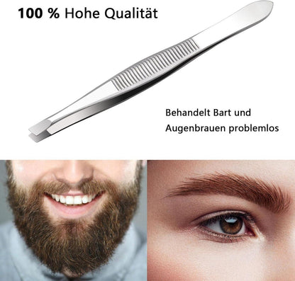 Profi Pinzette Set Augenbrauen Zupfen 3-teilig Zupfpinzetten Set