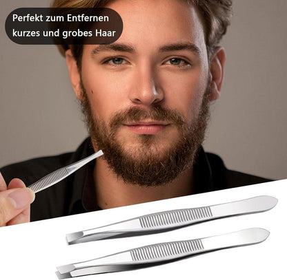 3-teiliges Pinzettenset Augenbrauen Zupfen Gesichtspflege Tweezers Set