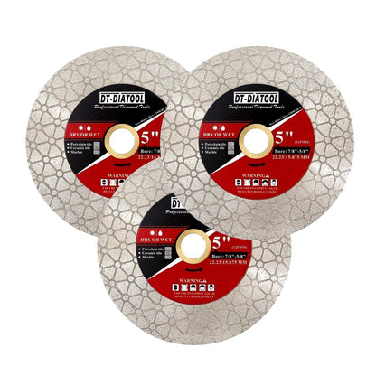 Diamant-Trennscheibe 125mm 3er-Pack für Fliesen & Stein