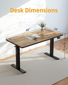 Elektrischer Höhenverstellbarer Schreibtisch 100x60cm