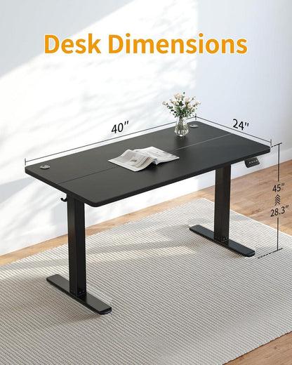 Elektrischer höhenverstellbarer Schreibtisch 100x60 cm